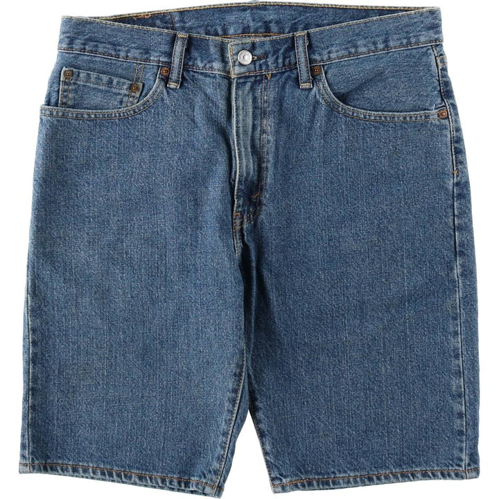 Levi's 505 denim shorts, short pants for men, size W34 cotton blue type Vintage Second Hand
