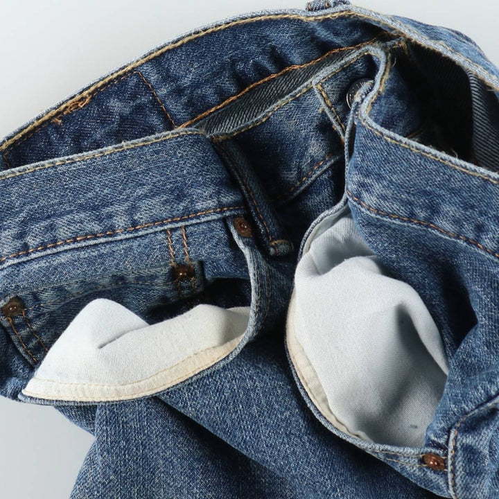 Levi's 505 denim shorts, short pants for men, size W34 cotton blue type Vintage Second Hand