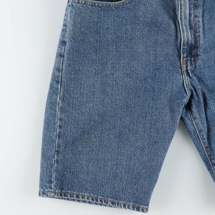 Levi's 505 denim shorts, short pants for men, size W34 cotton blue type Vintage Second Hand
