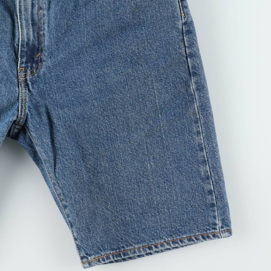 Levi's 505 denim shorts, short pants for men, size W34 cotton blue type Vintage Second Hand