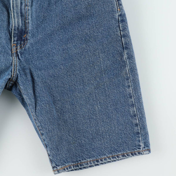 Levi's 505 denim shorts, short pants for men, size W34 cotton blue type Vintage Second Hand