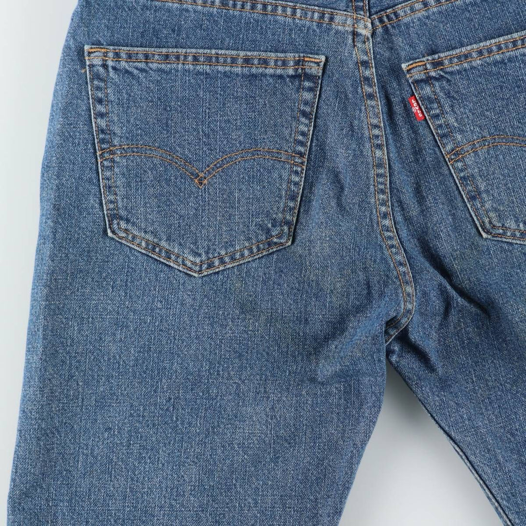 Levi's 505 denim shorts, short pants for men, size W34 cotton blue type Vintage Second Hand