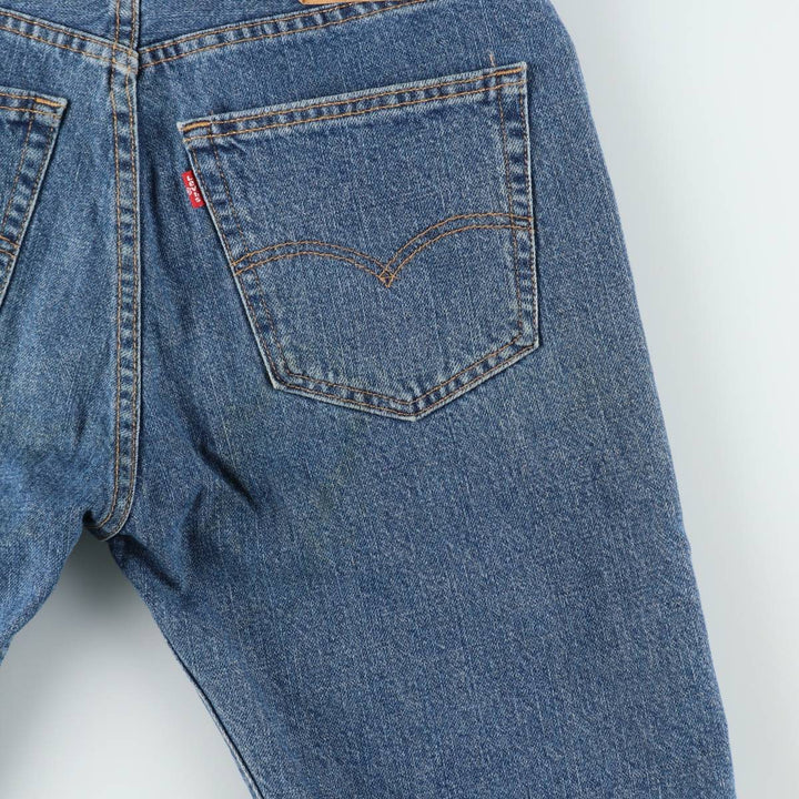 Levi's 505 denim shorts, short pants for men, size W34 cotton blue type Vintage Second Hand