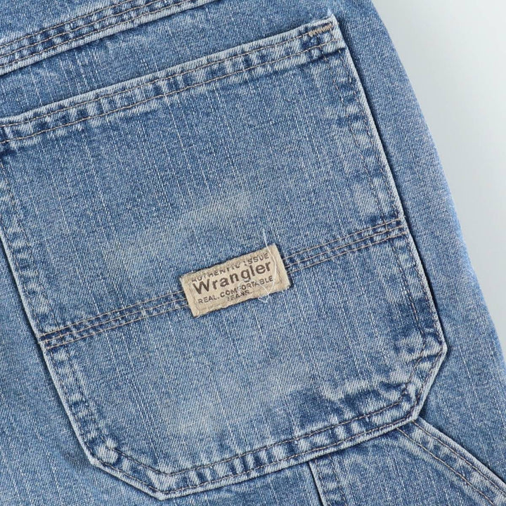 Wrangler denim painter shorts, men's size W32 (approx.) cotton blue type Vintage Second Hand