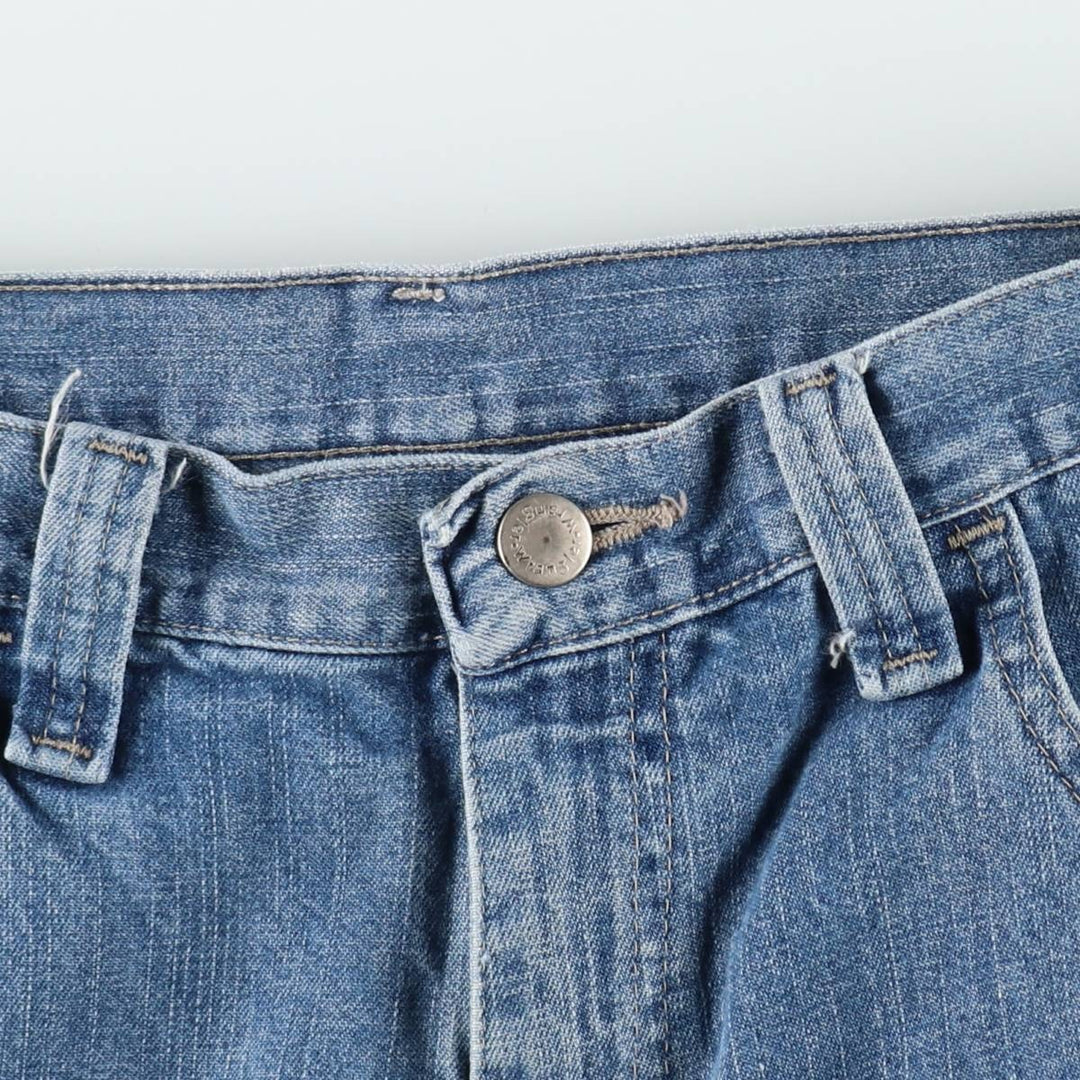 Wrangler denim painter shorts, men's size W32 (approx.) cotton blue type Vintage Second Hand