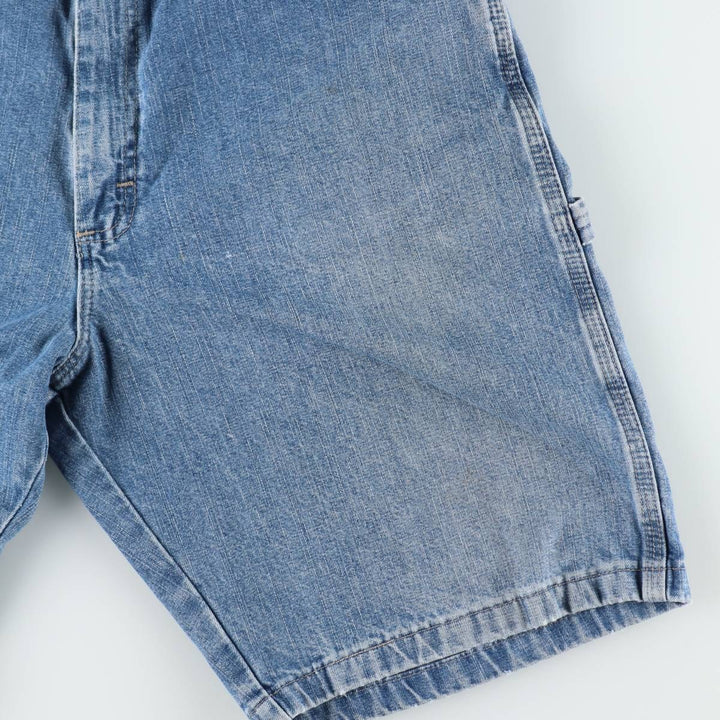 Wrangler denim painter shorts, men's size W32 (approx.) cotton blue type Vintage Second Hand