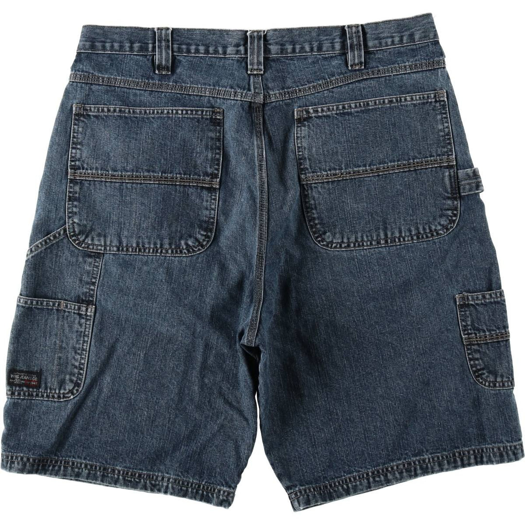 Wrangler Denim Painter Shorts, Shorts, Men's, W36 equivalent cotton blue type Vintage Second Hand