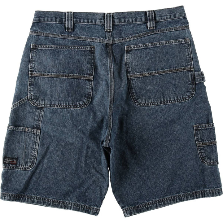 Wrangler Denim Painter Shorts, Shorts, Men's, W36 equivalent cotton blue type Vintage Second Hand