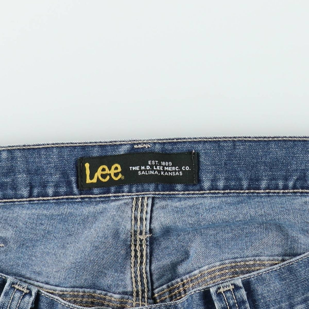 Lee denim painter shorts, men's size W34 (approx.) cotton blue type Vintage Second Hand