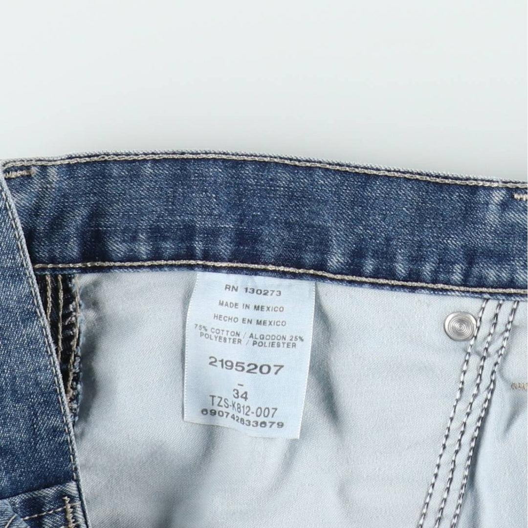 Lee denim painter shorts, men's size W34 (approx.) cotton blue type Vintage Second Hand