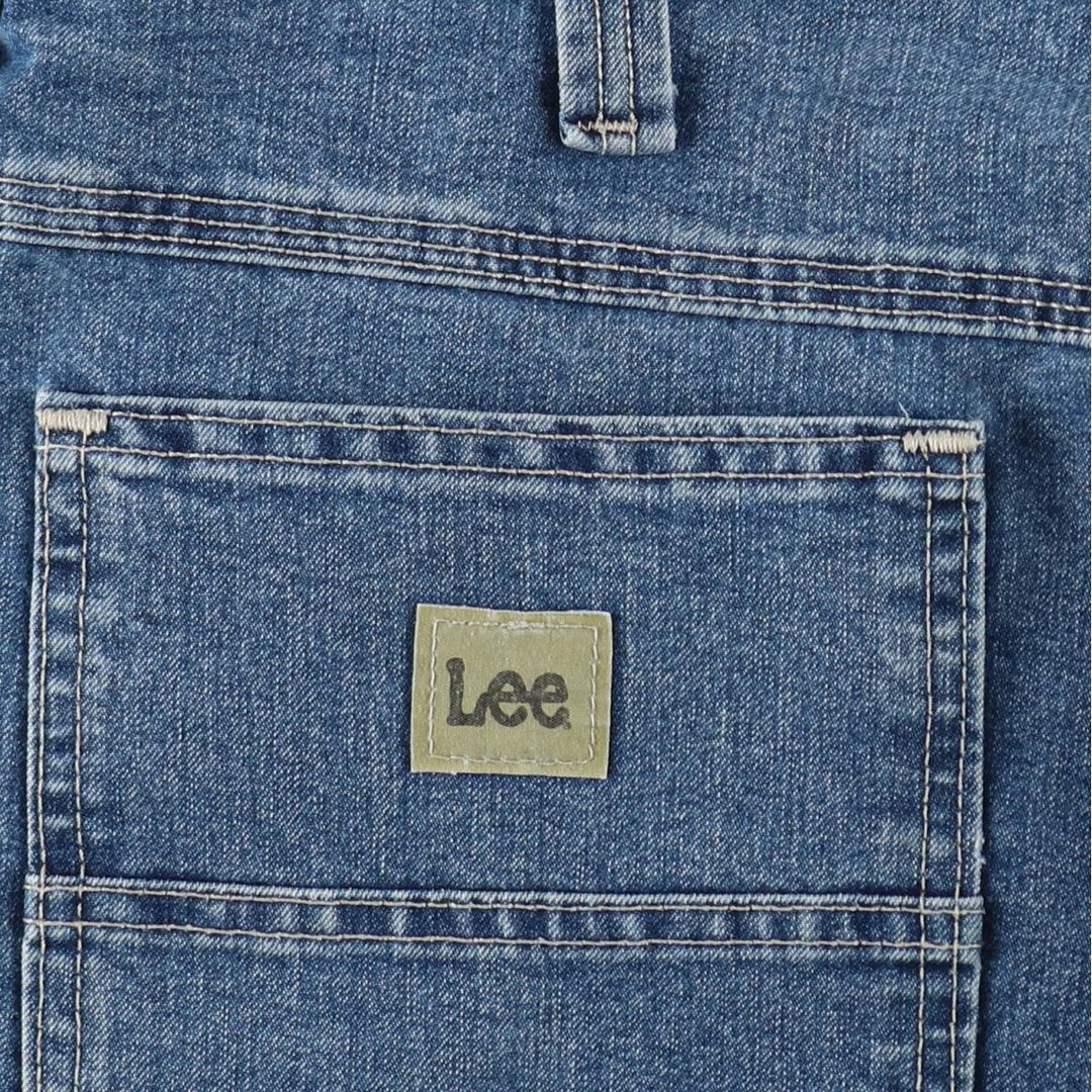Lee denim painter shorts, men's size W34 (approx.) cotton blue type Vintage Second Hand