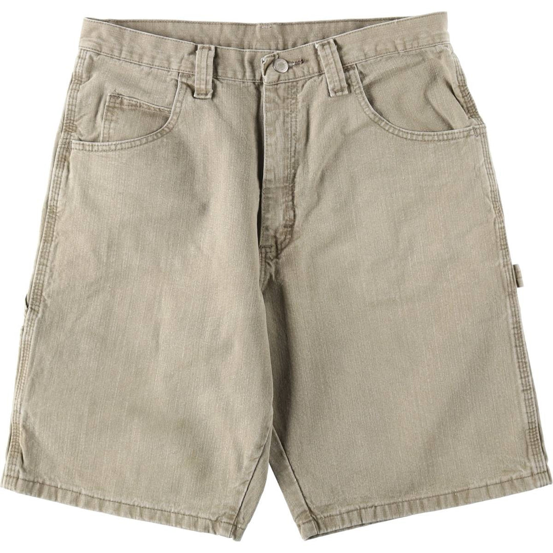 Wrangler denim painter shorts, men's size W32 (approx.) cotton Beige type Vintage Second Hand
