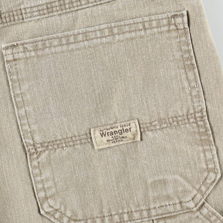 Wrangler denim painter shorts, men's size W32 (approx.) cotton Beige type Vintage Second Hand