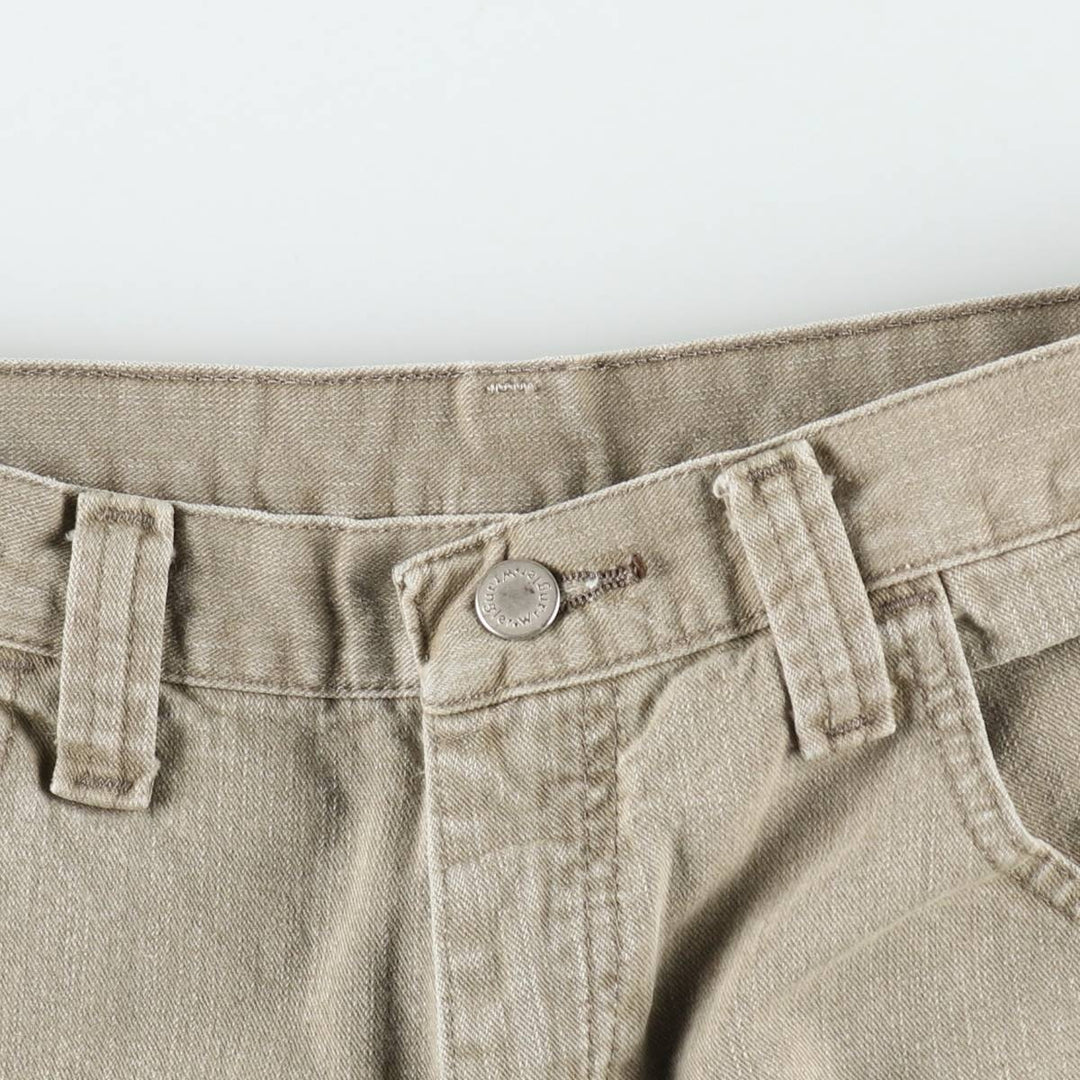 Wrangler denim painter shorts, men's size W32 (approx.) cotton Beige type Vintage Second Hand