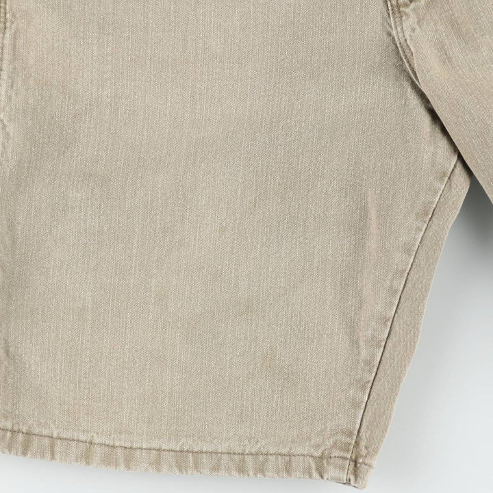 Wrangler denim painter shorts, men's size W32 (approx.) cotton Beige type Vintage Second Hand