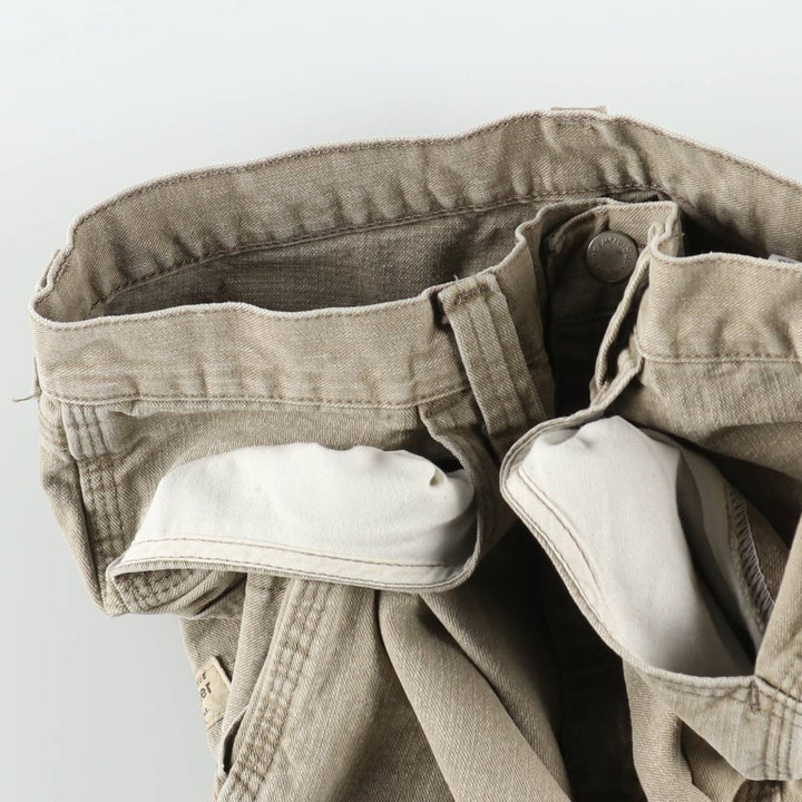 Wrangler denim painter shorts, men's size W32 (approx.) cotton Beige type Vintage Second Hand