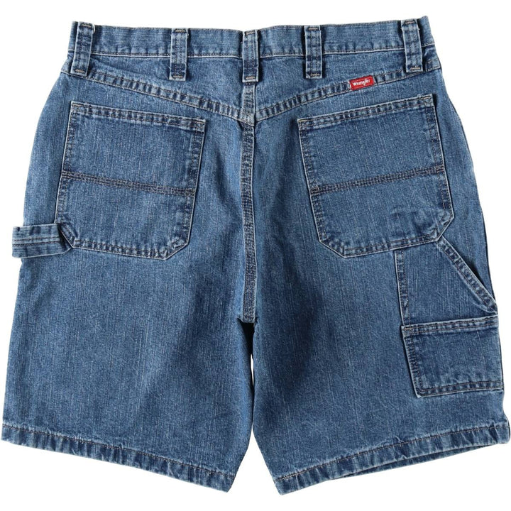 Wrangler Denim Painter Shorts, Men's Size W34 cotton blue type Vintage Second Hand
