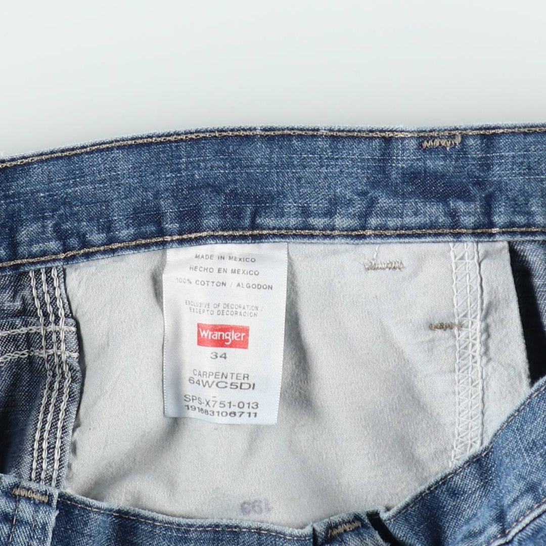 Wrangler Denim Painter Shorts, Men's Size W34 cotton blue type Vintage Second Hand