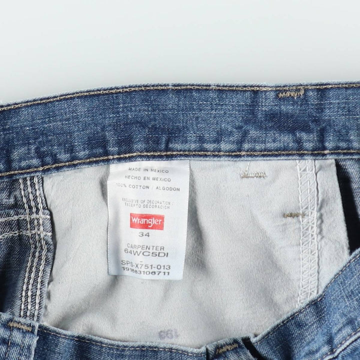 Wrangler Denim Painter Shorts, Men's Size W34 cotton blue type Vintage Second Hand