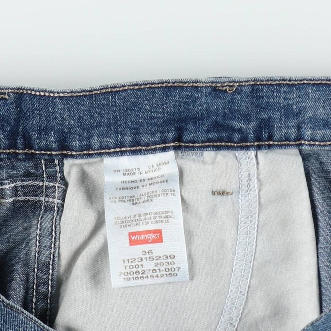 Wrangler denim painter shorts, men's size W36 (approx.) cotton blue type Vintage Second Hand