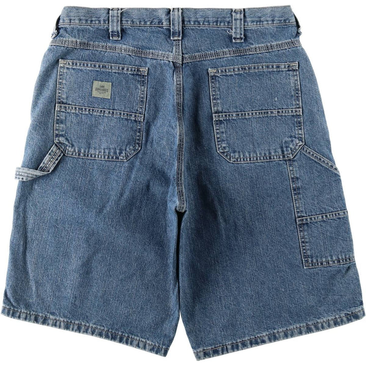 Lee denim painter shorts, men's size W34 (approx.) cotton blue type Vintage Second Hand