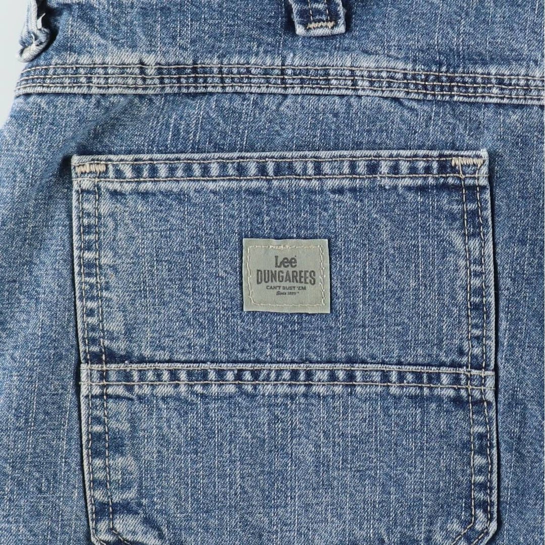 Lee denim painter shorts, men's size W34 (approx.) cotton blue type Vintage Second Hand