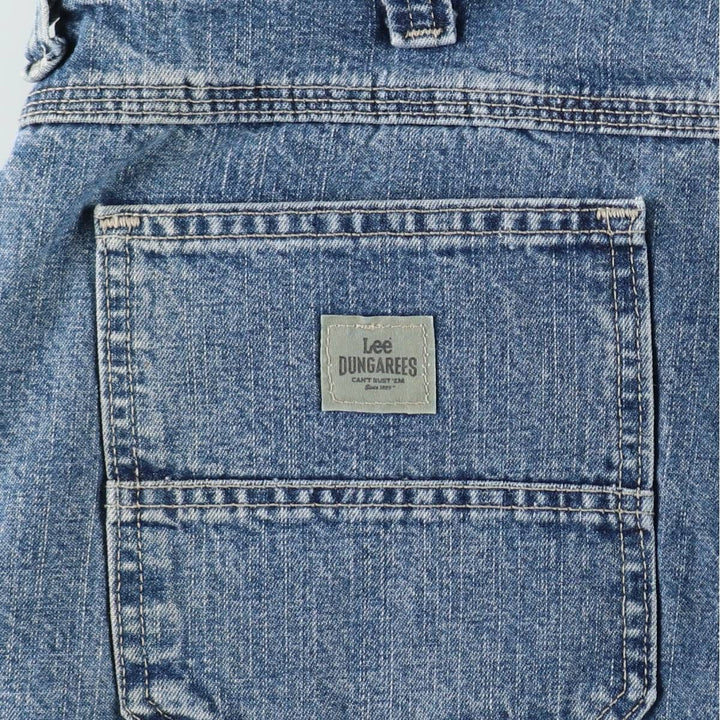 Lee denim painter shorts, men's size W34 (approx.) cotton blue type Vintage Second Hand