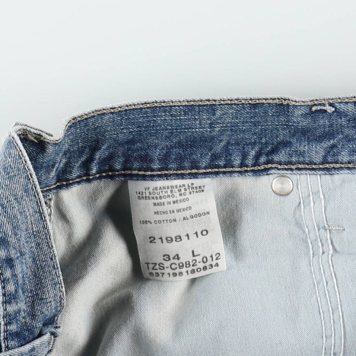 Lee denim painter shorts, men's size W34 (approx.) cotton blue type Vintage Second Hand