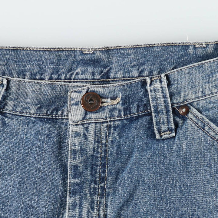 Lee denim painter shorts, men's size W34 (approx.) cotton blue type Vintage Second Hand