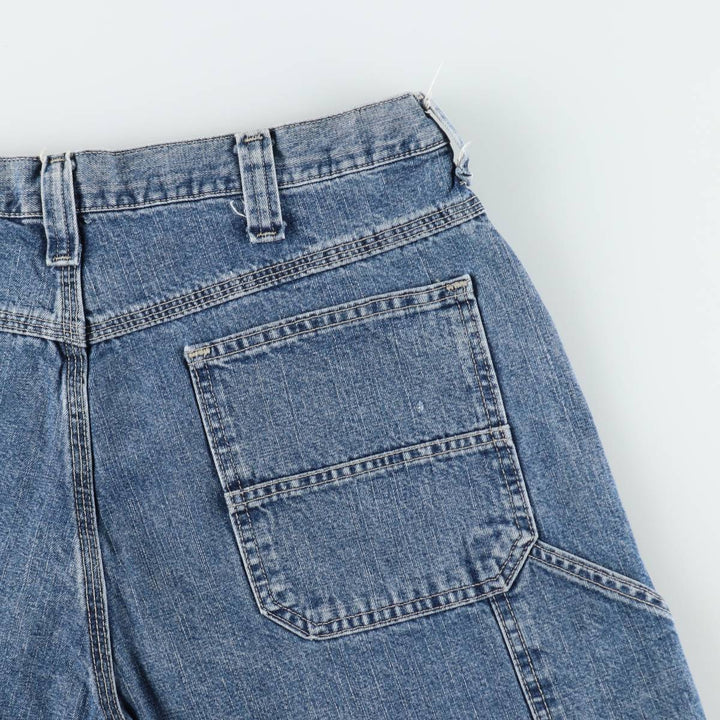 Lee denim painter shorts, men's size W34 (approx.) cotton blue type Vintage Second Hand