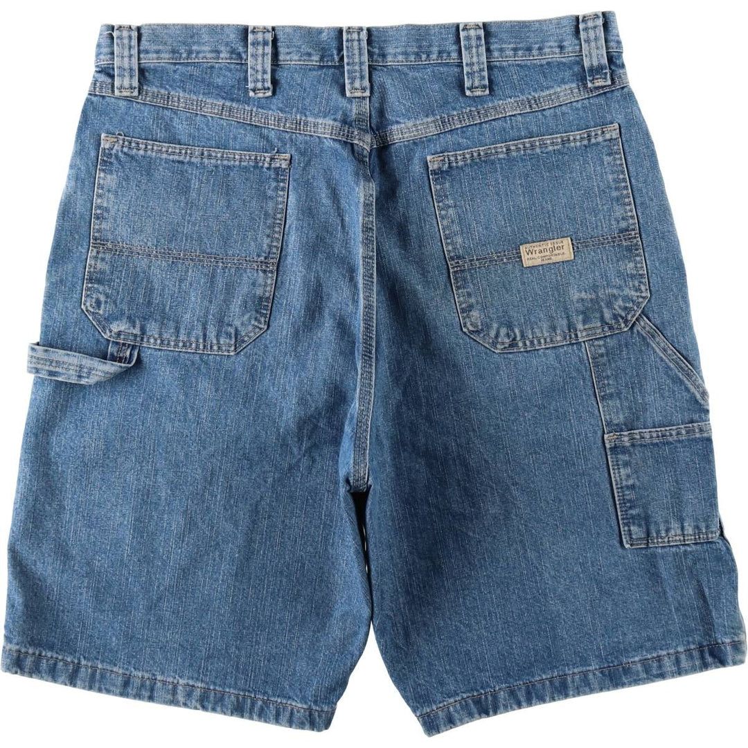 Wrangler Denim Painter Shorts, Men's Size W34 cotton blue type Vintage Second Hand