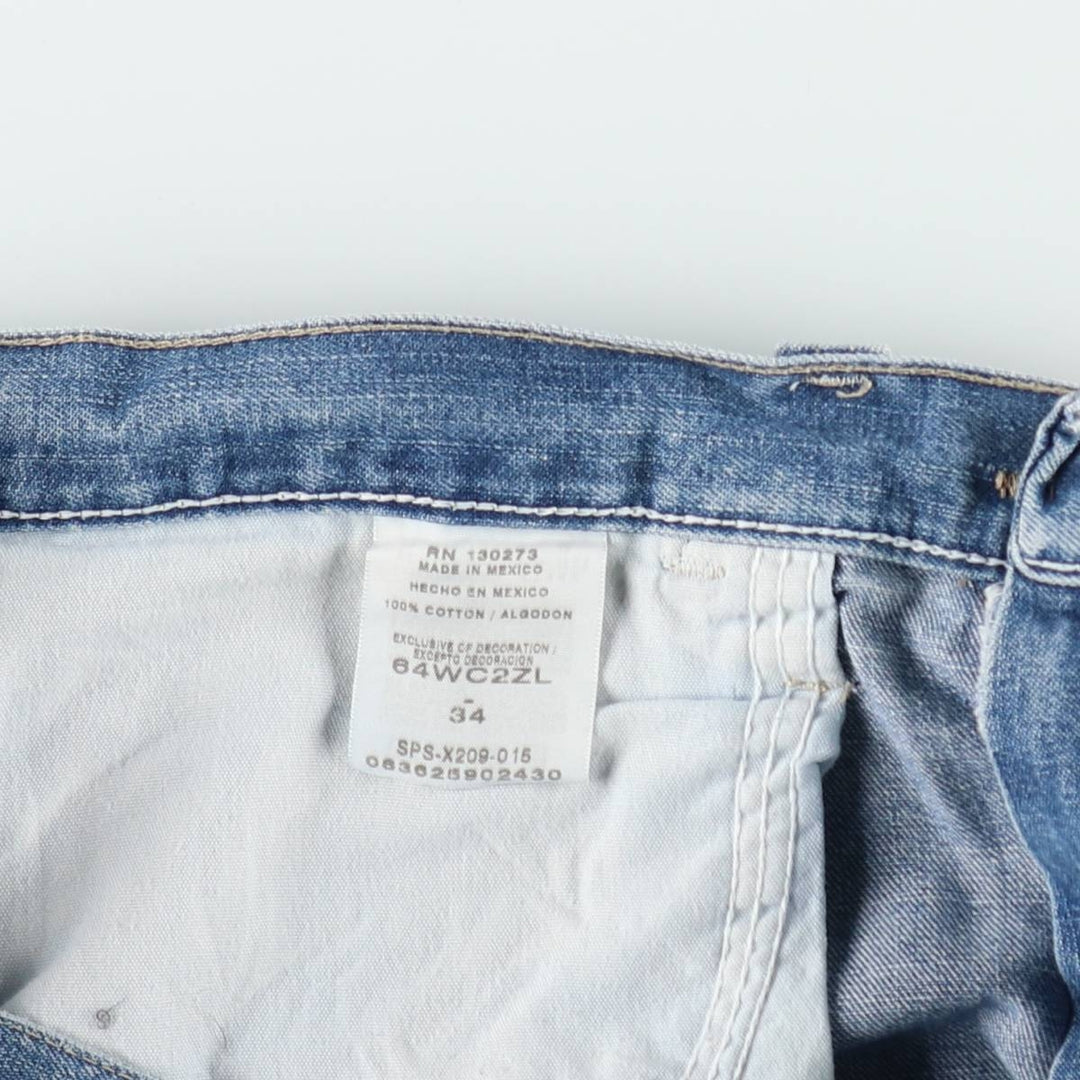 Wrangler Denim Painter Shorts, Men's Size W34 cotton blue type Vintage Second Hand