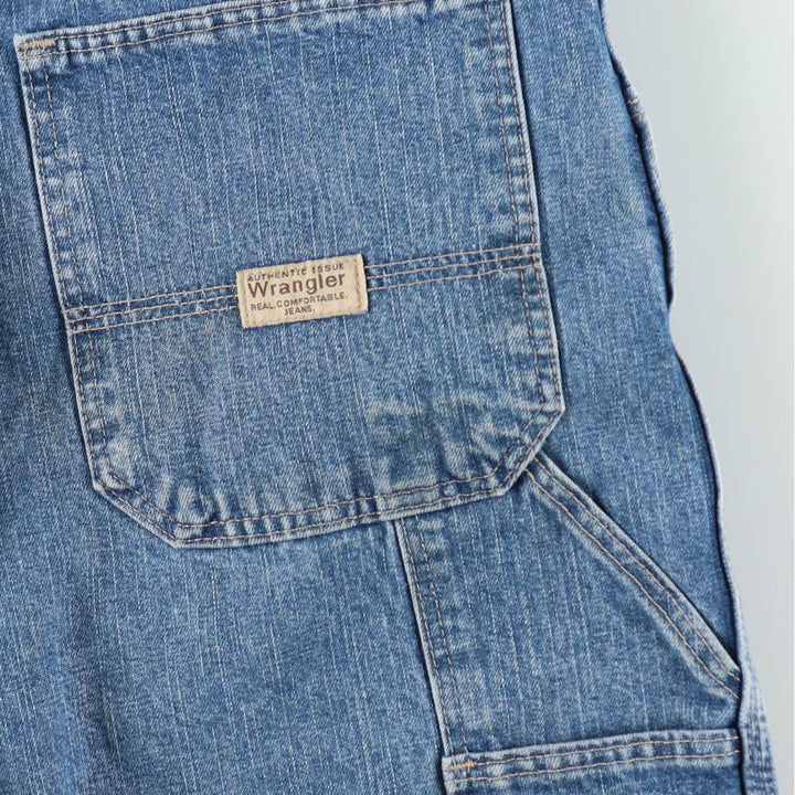 Wrangler Denim Painter Shorts, Men's Size W34 cotton blue type Vintage Second Hand