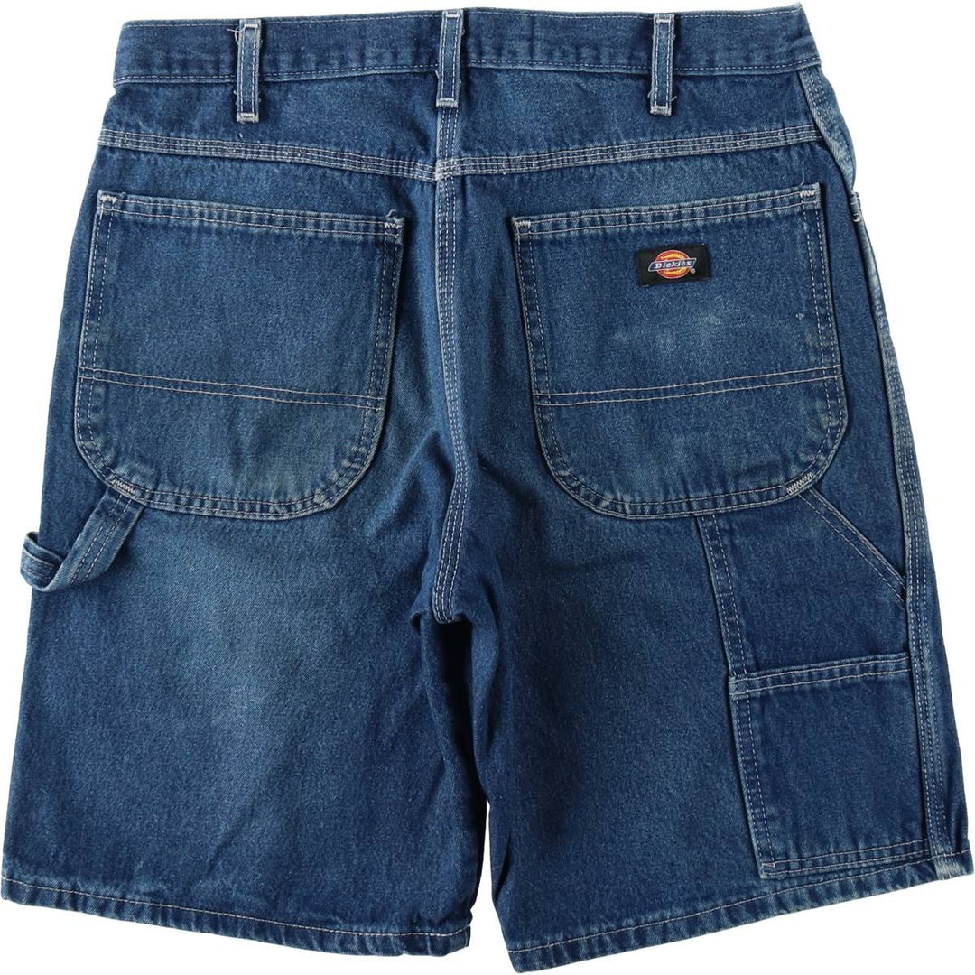 Dickies denim painter shorts, made in Mexico, men's size W32 (approx.). cotton blue type Vintage Second Hand