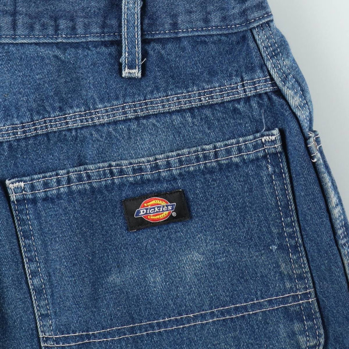 Dickies denim painter shorts, made in Mexico, men's size W32 (approx.). cotton blue type Vintage Second Hand