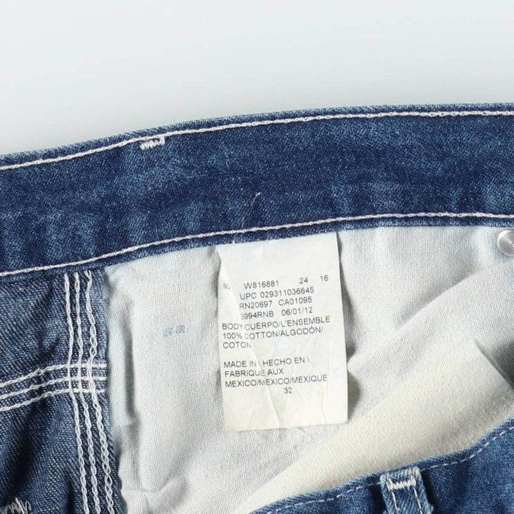 Dickies denim painter shorts, made in Mexico, men's size W32 (approx.). cotton blue type Vintage Second Hand