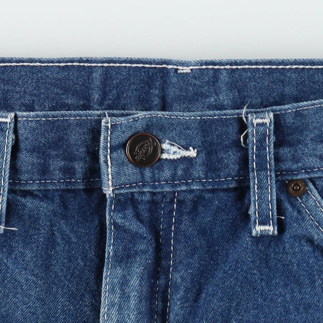 Dickies denim painter shorts, made in Mexico, men's size W32 (approx.). cotton blue type Vintage Second Hand