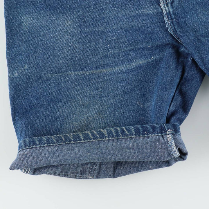 Dickies denim painter shorts, made in Mexico, men's size W32 (approx.). cotton blue type Vintage Second Hand