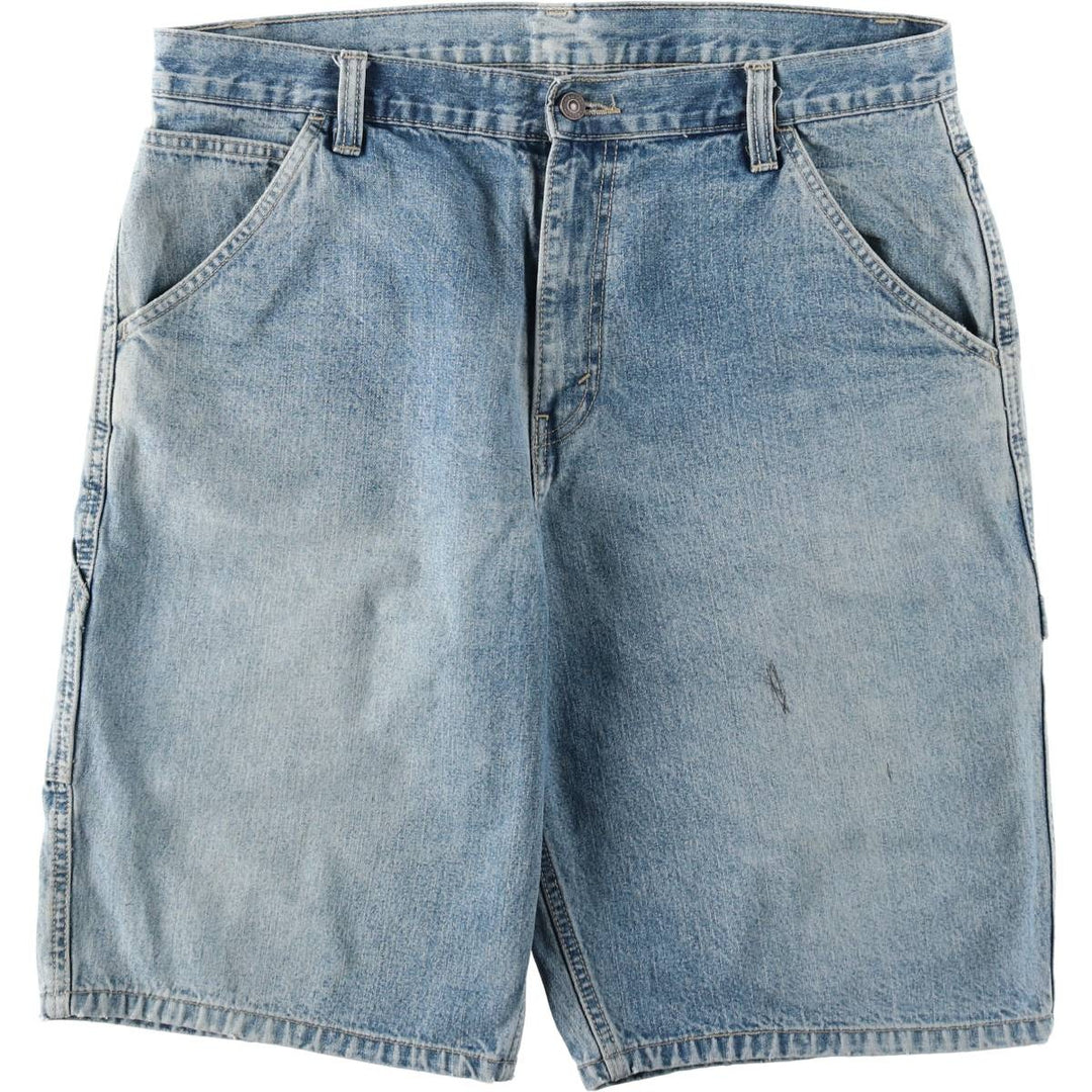 2000'S Levi's Orange Tab Denim Painter Shorts (Men's W37 equivalent) cotton blue type Vintage Second Hand