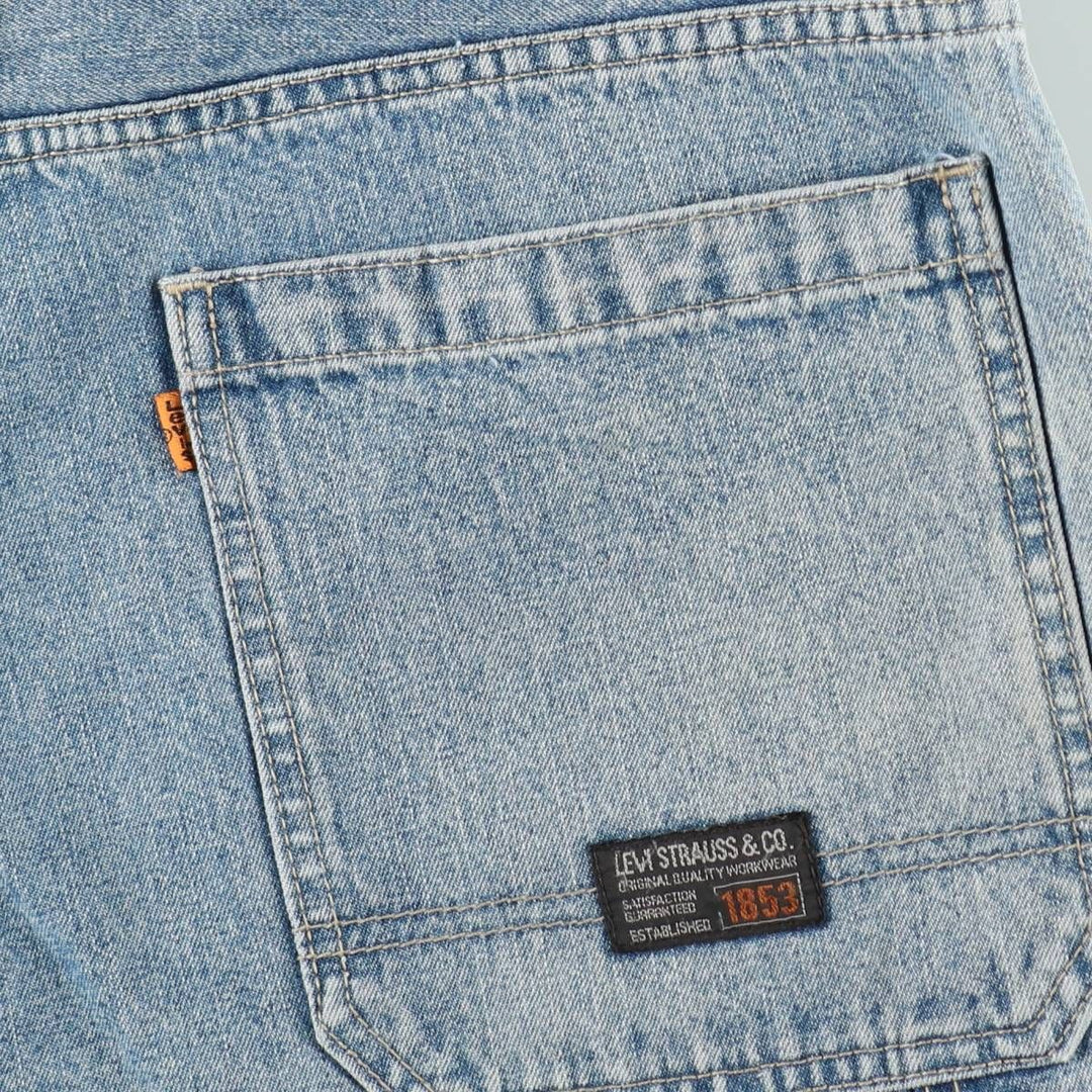 2000'S Levi's Orange Tab Denim Painter Shorts (Men's W37 equivalent) cotton blue type Vintage Second Hand