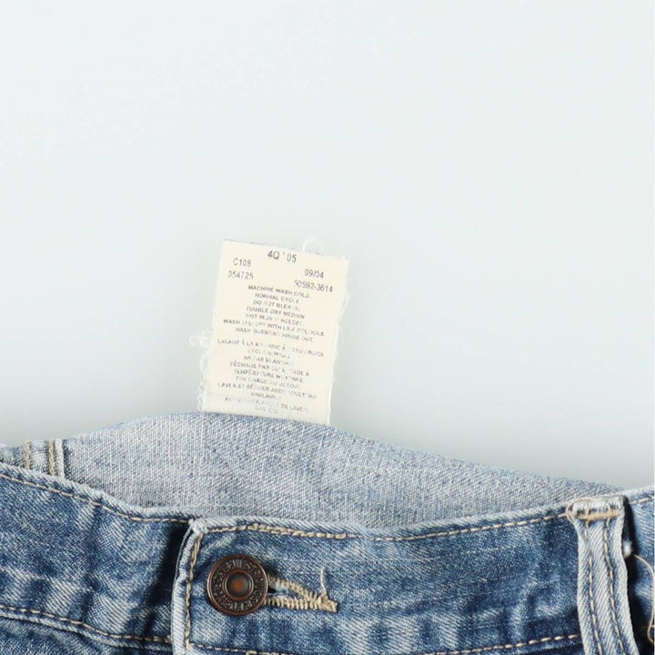 2000'S Levi's Orange Tab Denim Painter Shorts (Men's W37 equivalent) cotton blue type Vintage Second Hand