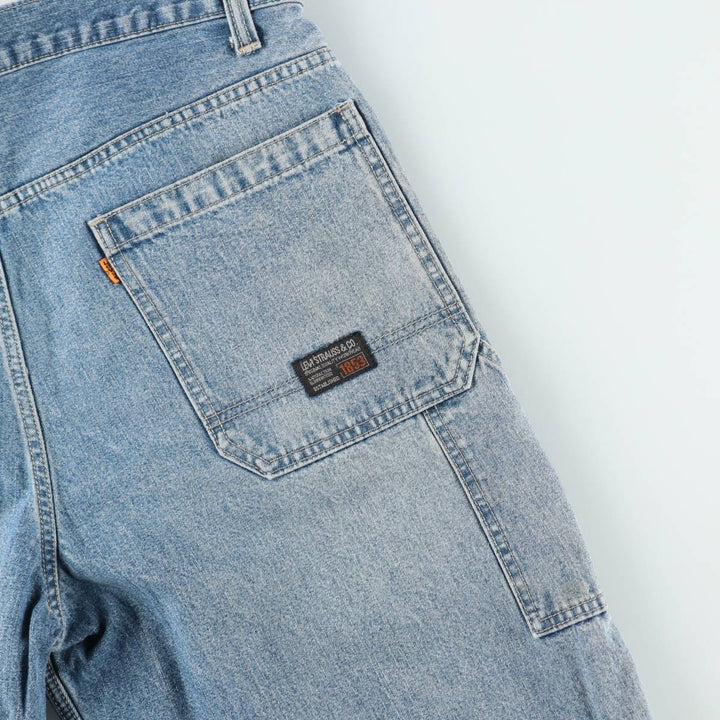 2000'S Levi's Orange Tab Denim Painter Shorts (Men's W37 equivalent) cotton blue type Vintage Second Hand