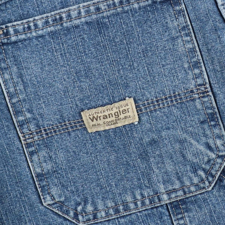 Wrangler denim painter shorts, men's size W37 (approx.) cotton blue type Vintage Second Hand