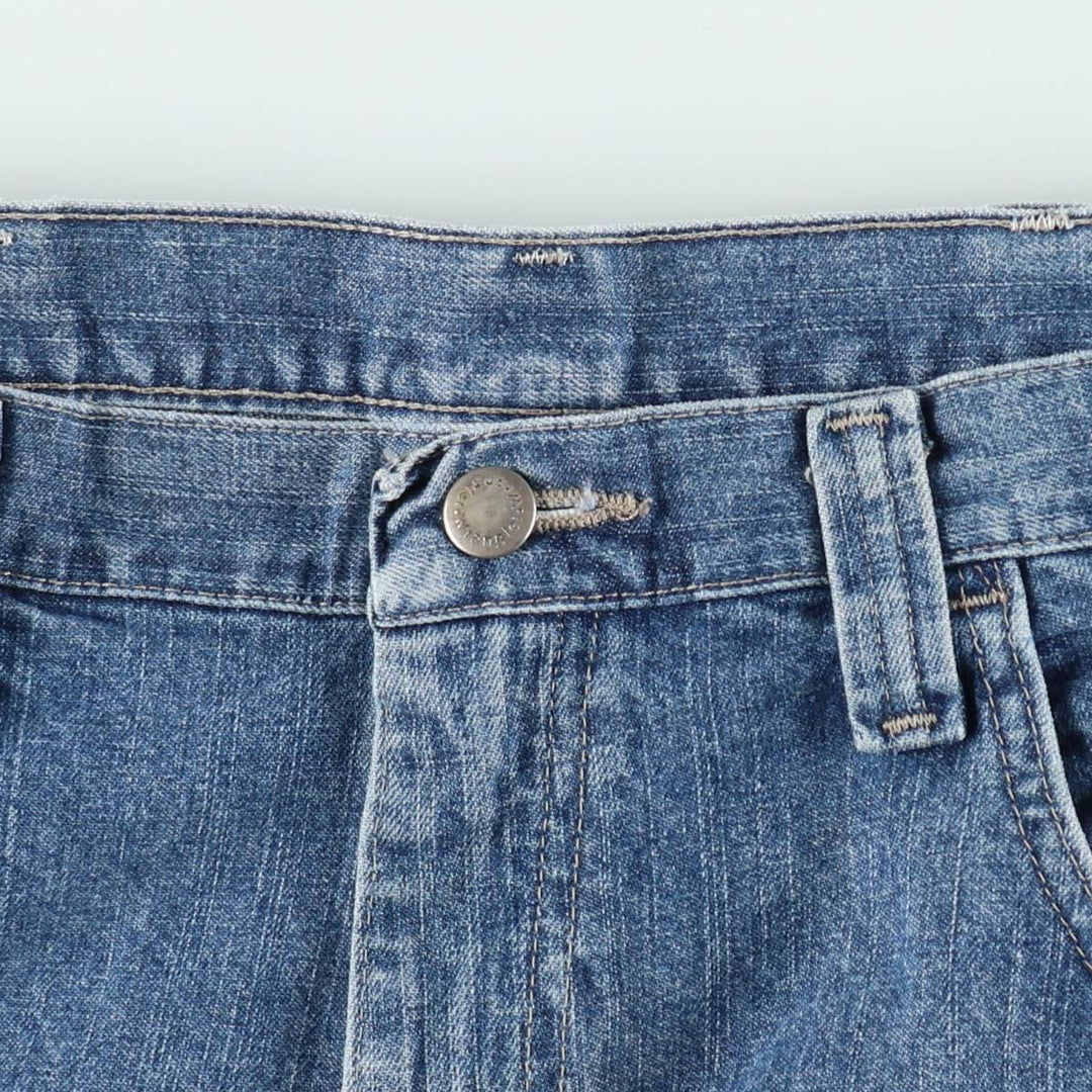 Wrangler denim painter shorts, men's size W37 (approx.) cotton blue type Vintage Second Hand