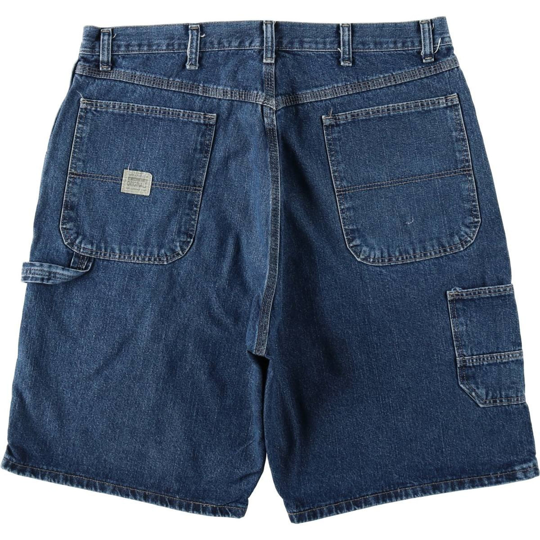Wrangler denim shorts, men's size W36 (approx.) cotton blue type Vintage Second Hand