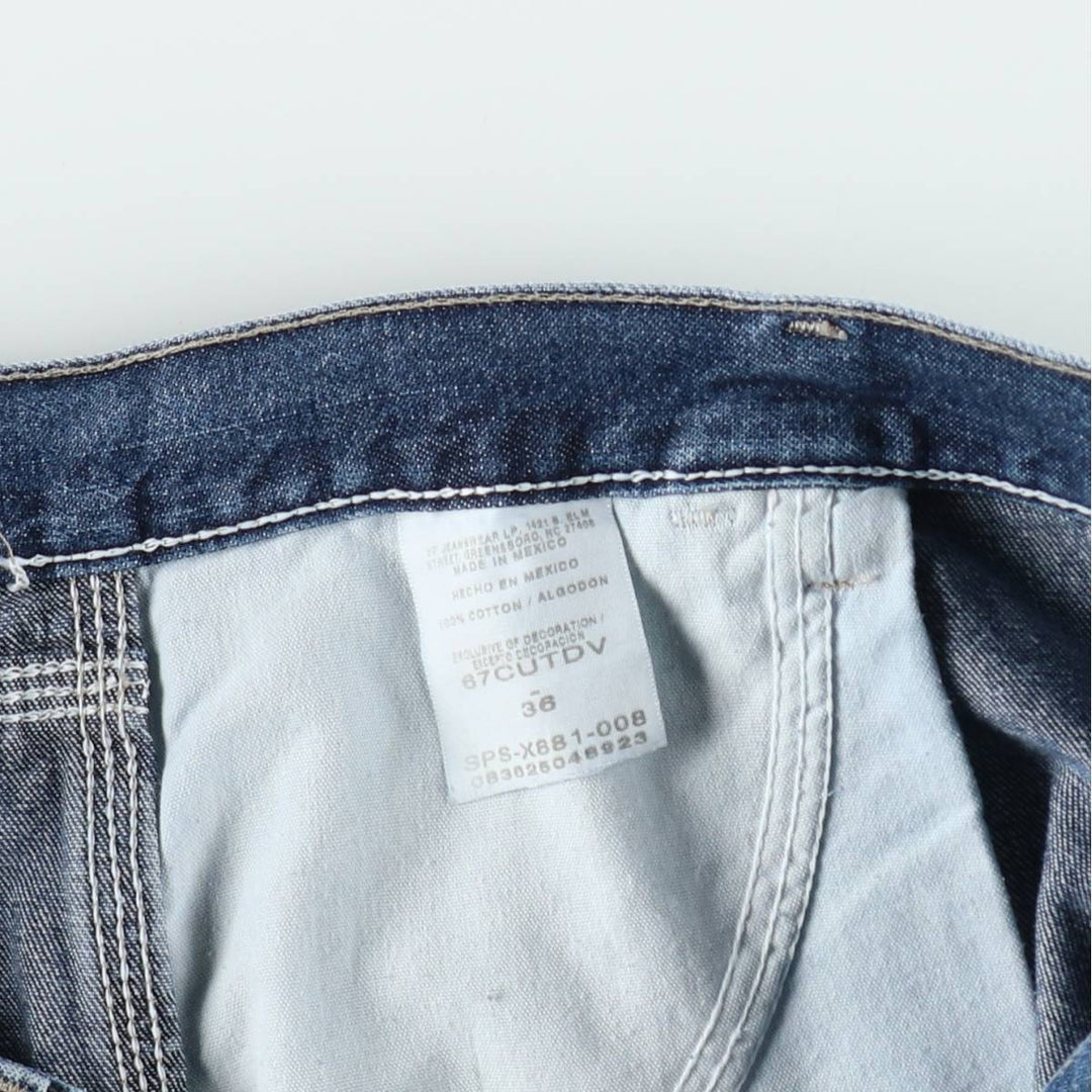 Wrangler denim shorts, men's size W36 (approx.) cotton blue type Vintage Second Hand
