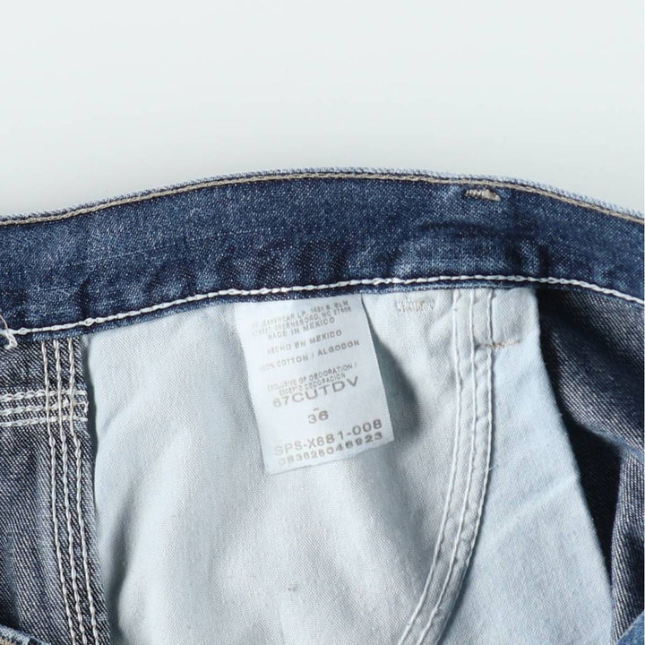Wrangler denim shorts, men's size W36 (approx.) cotton blue type Vintage Second Hand
