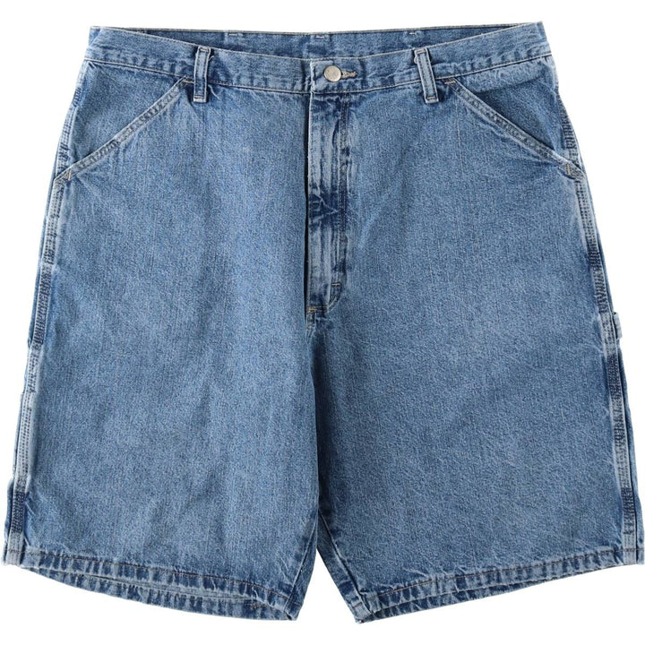 Wrangler denim painter shorts, men's size W37 (approx.) cotton blue type Vintage Second Hand