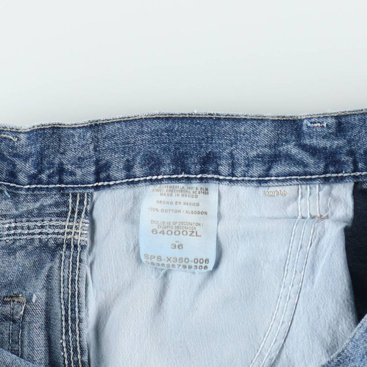 Wrangler denim painter shorts, men's size W37 (approx.) cotton blue type Vintage Second Hand