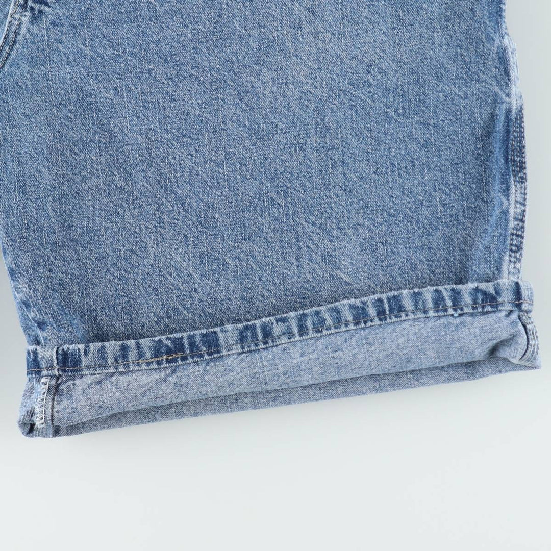 Wrangler denim painter shorts, men's size W37 (approx.) cotton blue type Vintage Second Hand